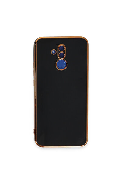 AKSEFİZZ Huawei Mate 20 Lite Kılıf Parlak Soft Yüzeyli Kamera Korumalı Altın ...