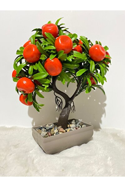 Glowdesigning شجرة البرتقال الاصطناعية لتزيين المنزل أزرق بلون الكوبالت هدية ...