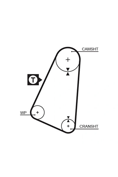 GATES Curea De Distributie Vw Santana (32b) 1981-1983 Benzina