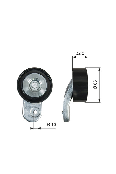 GATES Rola Ghidare/Conducere Curea Transmisie Mercedes-Benz Citaro 2/Integro ...