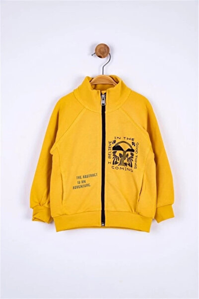 nk kids سترة نك ذات سحاب للأطفال من عمر 1-4 سنوات باللون الأصفر