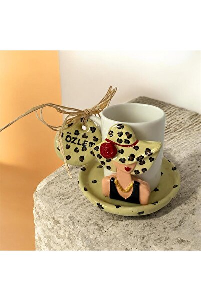 e&e süs dükkanı Coffee Cup Leopard Print Gift Presentation Cup Coffee Cup Model