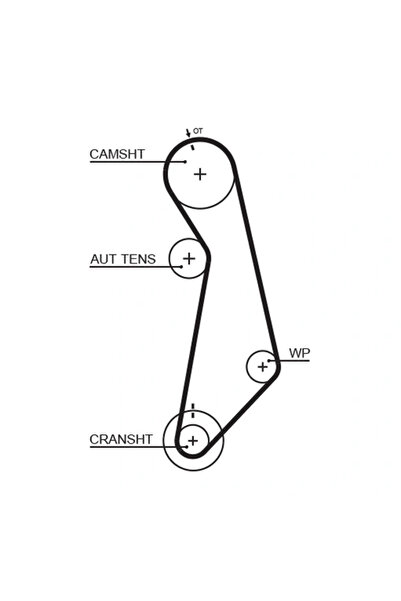 GATES Set Curea De Distributie Vw Polo Iv Limuzina (9a4, 9a2, 9n2, 9a6) 2008-2014 Benzina
