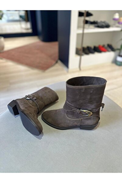 BABLACK Kemer Detaylı %100 Hakiki Deri Kovboy Bot Acı Kahve