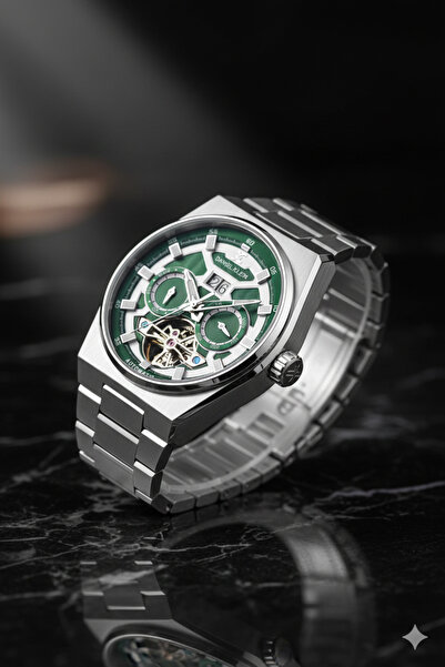 Daniel Klein Otomatik Kronometre İskelet Erkek Kol Saati 42mm Gümüş Çelik Kordon