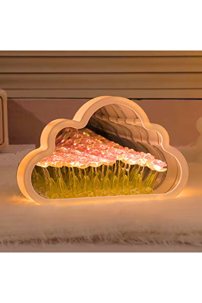 irecay LED Işıklı Sonsuzluk Aynası DIY Set Pembe | Kendin Yap Dekoratif Işık ...