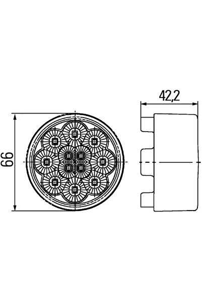 Hella Left Rear Indicator Fendt Vario