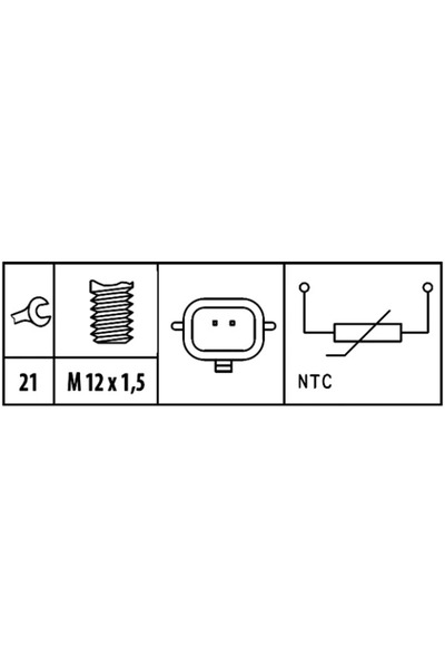Hella Senzor Temperatura Lichid De Racire Dacia Duster/Lodgy Nissan Qashqai 1