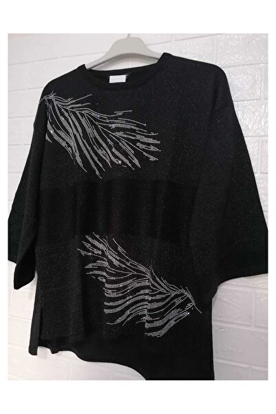 anne moda ankara Tricoturi de calitate 1, strălucitoare, mâneci trei sferturi, potrivire confortabilă, pulover din bumbac