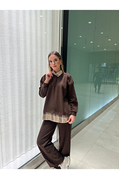 AÈC PRIVÈ طقم بنطلون وسترة نسائي منقوش بتصميم حجري للموسم الجديد