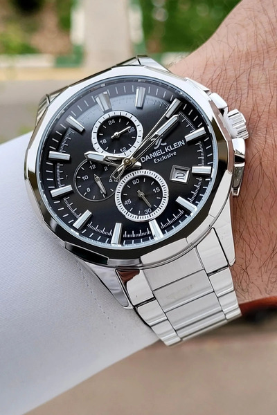 Daniel Klein Black Color Dial 45 mm Internal Indicators Active Men's Wristwatch Dkiste1760