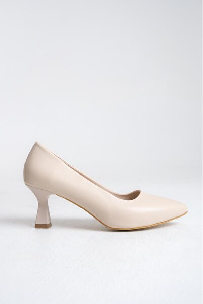 S.ELWAN SHOES SİTİLETTO AYAKKABI KADIN TOPUKLU 5 CM FINDIK ÖKÇE YUMUŞAK DERİ