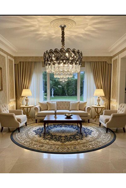 Saray Kristal taşlı lüks salon avizesi