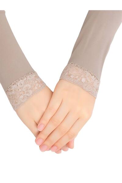 LA SEFA Arm Sleeve Lace Hijab Flexible Lycra Combed Cotton Fabric