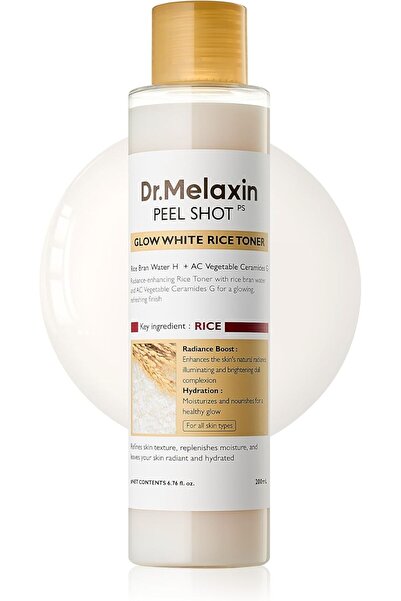 Dr.Melaxin تونر الأرز Peel Shot Glow سعة 200 مل