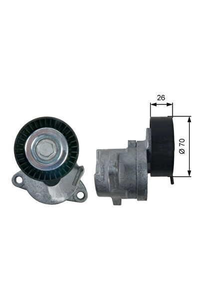 GATES Intinzator Curea, Curea Distributie Opel Astra J Sports Tourer (p10) 2010-2015 Diesel