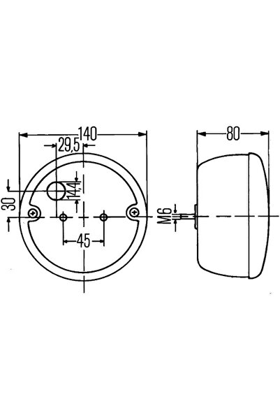 Hella Lampa Spate Dreapta Fendt Vario Mercedes-Benz Agl/Lp