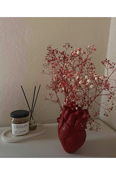 The Art Of Casting Anatomik Kalp Vazo Sevgililer Günü Hediyesi, Kalbimde Çiçe...