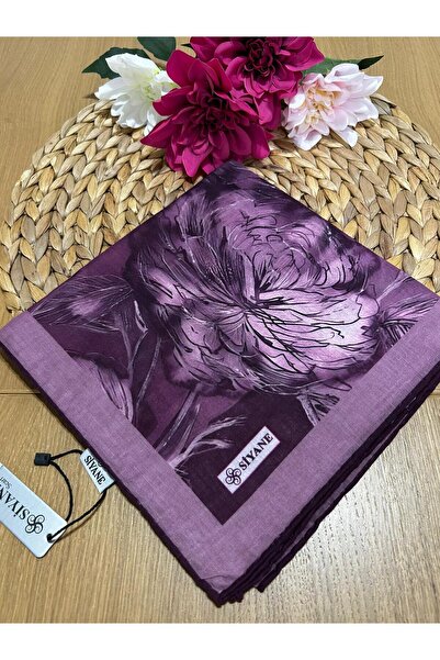 SİYANE ŞAL Шарф Siyane з візерунком лотоса 08