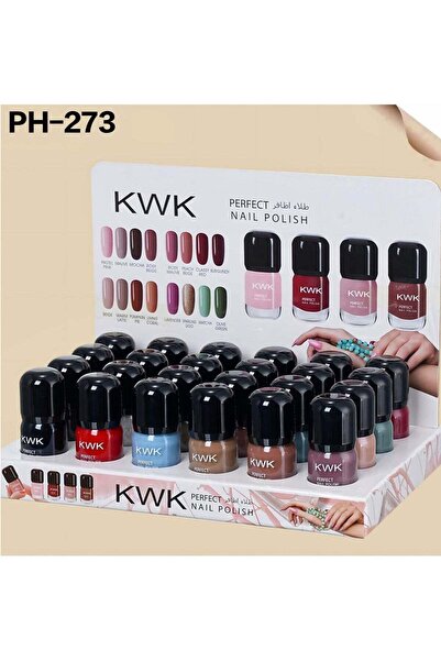 KWK مجموعة طلاء أظافر - 24 قطعة متعددة الألوان