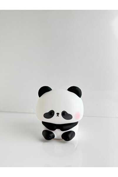 Bumelo Panda Silikon Renkli Işıklı Ledli Dokunmatik Şarjlı Gece Lambası