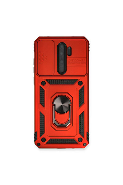 NewFace Xiaomi Redmi Note 8 Pro Case Silicone with Pars Lens Ring - Red