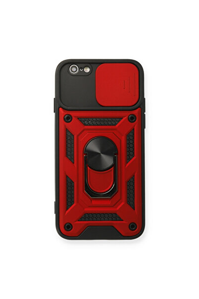 NewFace Iphone 6 case with pars lens ring silicone - red