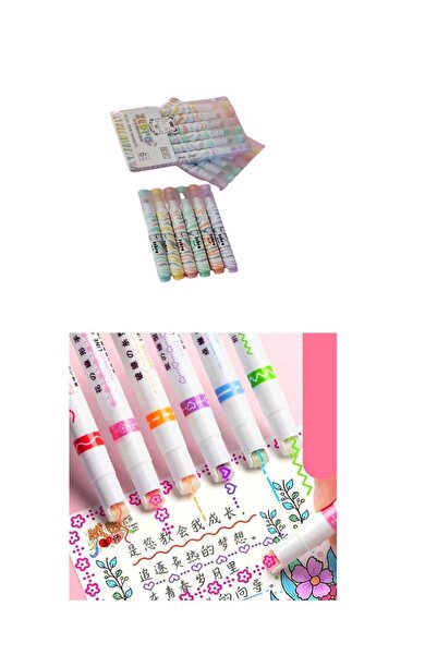 Luminoo EĞLENCELİ KALEM SETİ FOSFORLU KALEM 6 RENK VE BULLET JORNAL SÜSLEME K...