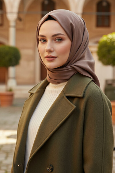 NESSCARF وشاح نسائي مربع 95x95 وشاح مربع أنيق ومناسب للاستخدام اليومي