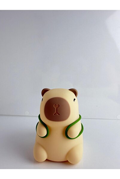 Bumelo Capybara Silikon Ledli Renkli Işıklı Gece Lambası Süre Ayarlanabilir