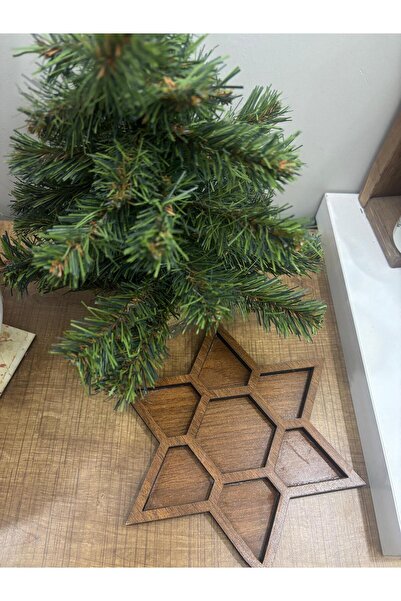 AYNA EĞİTİM MATERYALLERİ AHŞAP YILDIZ SUNUMLUK- ÇOKBÖLMELİ SERVİS VE İKRAM TA...