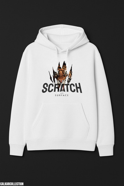 CALKARCOLLECTION سويت شيرت (هودي) للجنسين من Scratch The Surface بغطاء رأس