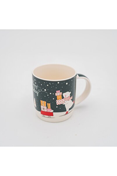 Moon House Christmas Mug – dark green 350ml