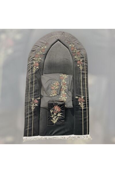 Gerenic Luxury Royal Prayer Mat Set, 3 Pieces, Padded Foam