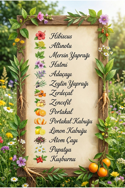 Magika Design 14 Farklı Bitki Özüyle Atom Etkili Kış Harmanı - Doğadan Gelen Dev Kadro - Doğal Kış Çayı - 200 GR