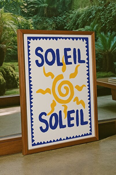 Base Concept Tablou decorativ modern cu design peisagistic Soleil (încadrat)