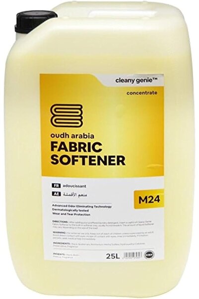 Cleany Genie سائل مركز منعم أقمشة يدوم طويلاً - برائحة عود عربي 25 لتر