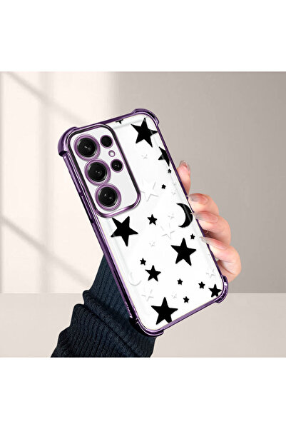 Hontinga غطاء هاتف شفاف متوافق مع سامسونج جالاكسي إس25 ألترا، مصنوع من السيلي...