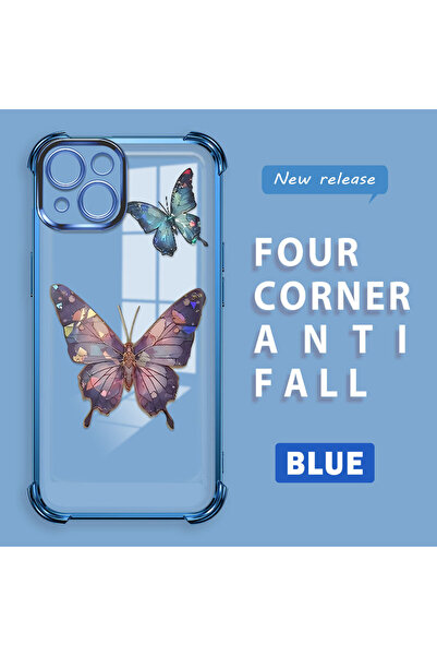 Hontinga حافظة متوافقة مع هاتف iPhone 13، حافظة هاتف من السيليكون الشفاف بنمط...