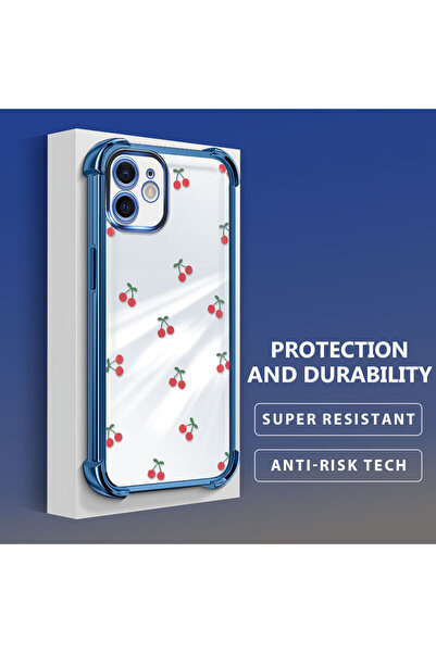 Hontinga حافظة هاتف شفافة من السيليكون الناعم متوافقة مع هاتف iPhone 12 بنمط ...