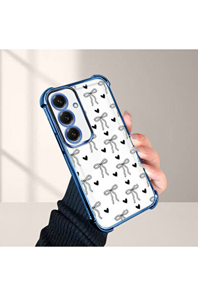 Hontinga جراب هاتف شفاف من السيليكون مضاد للسقوط لهاتف سامسونج جالاكسي S25