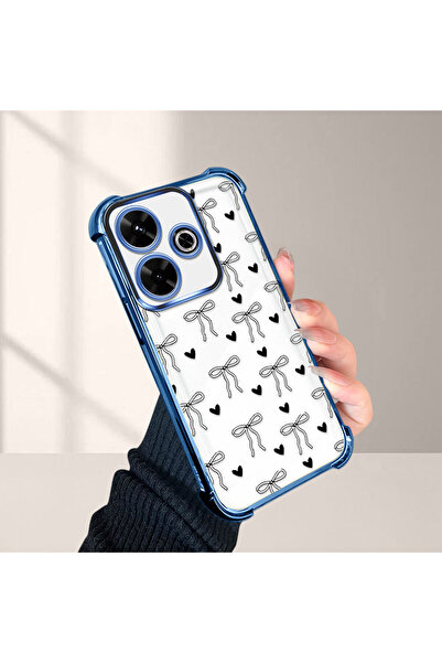 Hontinga جراب هاتف شفاف من السيليكون مضاد للسقوط لهاتف شاومي ريدمي 13 4G