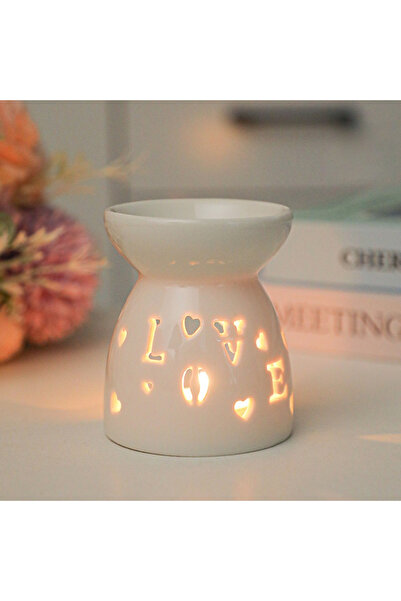 Choice B White Ceramic Incense Burner Candle Essential Oil Aromatherapy Diffu...