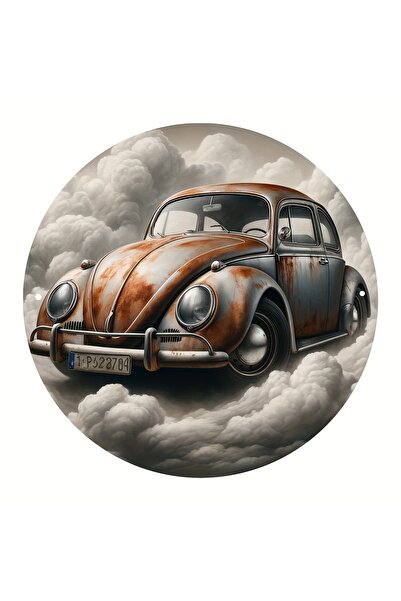 Choice لوحة دائرية سوداء من الألومنيوم مقاس 20 × 20 سم (8 × 8 بوصة) - سيارة ف...