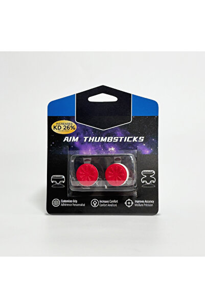 Choice مقبضان من السيليكون الأحمر للإبهام لجهاز P5/P4، عصا تحكم تناظرية عالية...