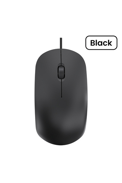 Choice Black USB Wired Mouse 3 Butt 1200DPI Optical 3D Roller Home office sil...