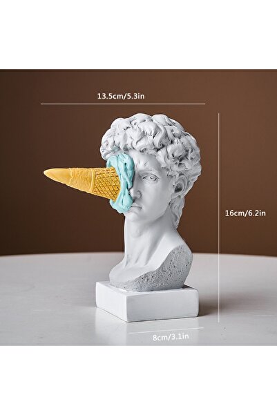 Choice1 زخرفة شخصية نوردية حديثة على شكل تمثال ديفيد آيس كريم ديكور منزلي منح...