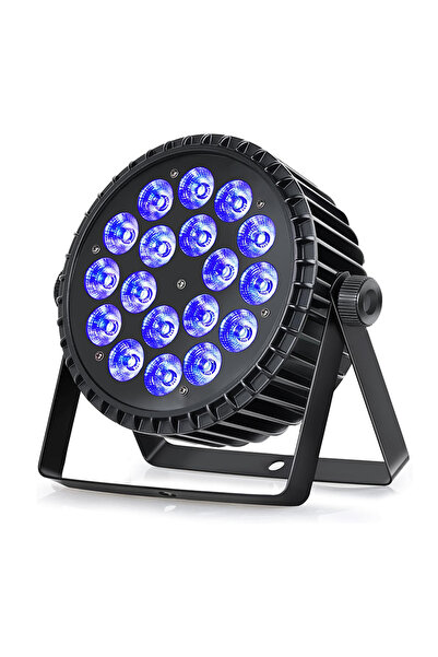 Choice مصباح مسرح مسطح 6 في 1 بمقبس أوروبي، 18 × 18 واط، LED Par RGBWA UV، مص...