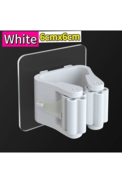 Choice8 4pcs white Self-adhesive Mop Holder Bathroom Kitchen Accessories Wall...