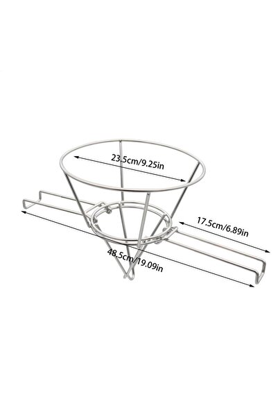 Choice Black Deep Fryer Oil Cone Filter Holder Maple Syrup Cone Filter Stand ...